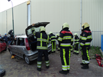 Oefening Brand Wegvervoer Auto Vaart Buitenpost